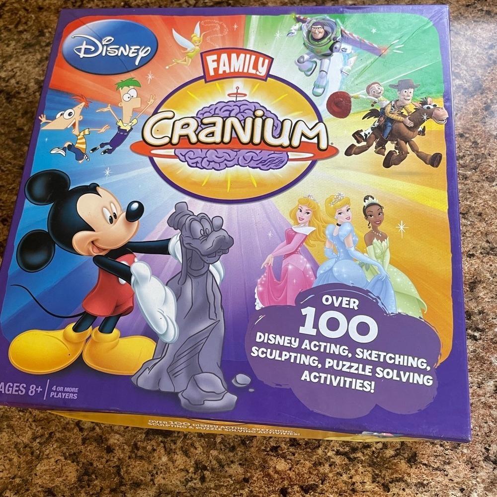 Disney Family Cranium‎ Board Game 2010 Edition Mickey Toy Story Princesses 8+